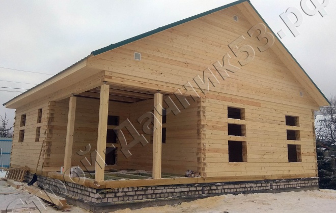 1 брусовой дом од-11, 9×9, 81 м², тверская область,  калининский район, деревня ямок (3)